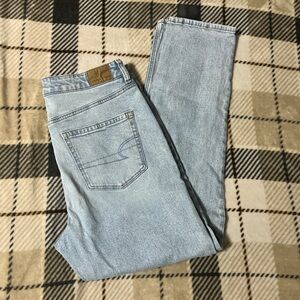 American Eagle Outfitters Light Wash Straight Jeans